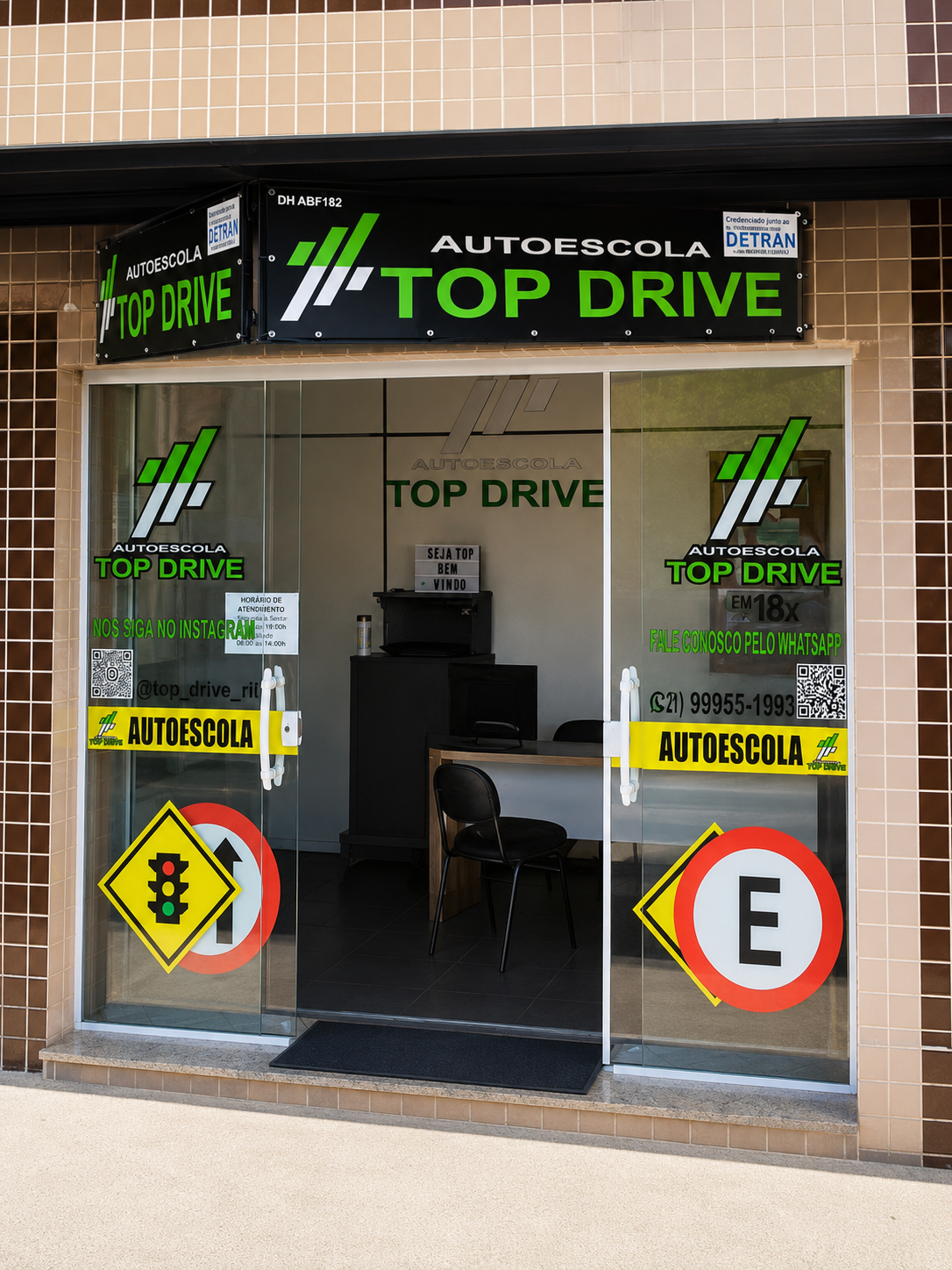 Fachada da Autoescola Top Drive